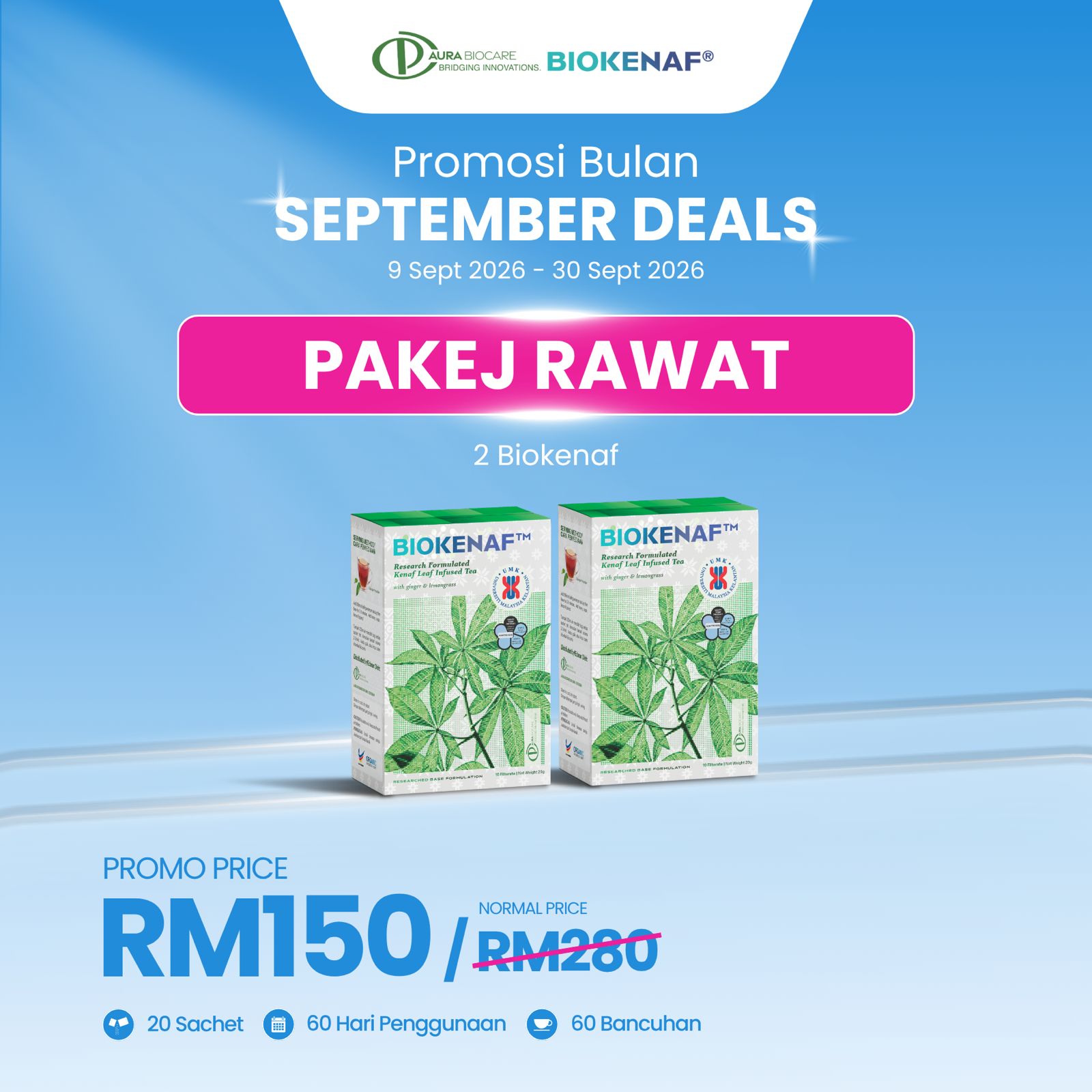Pakej Rawat (2 Biokenaf)