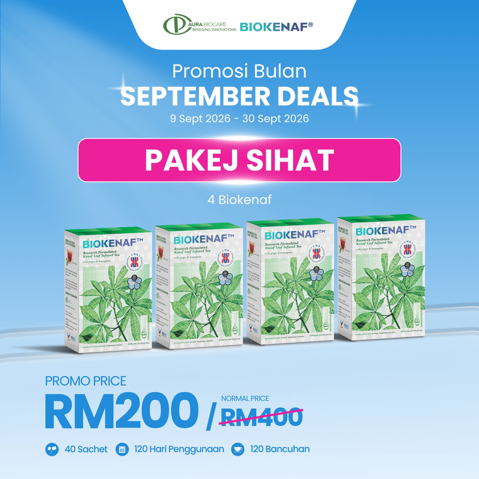 Pakej Sihat (4 Biokenaf)