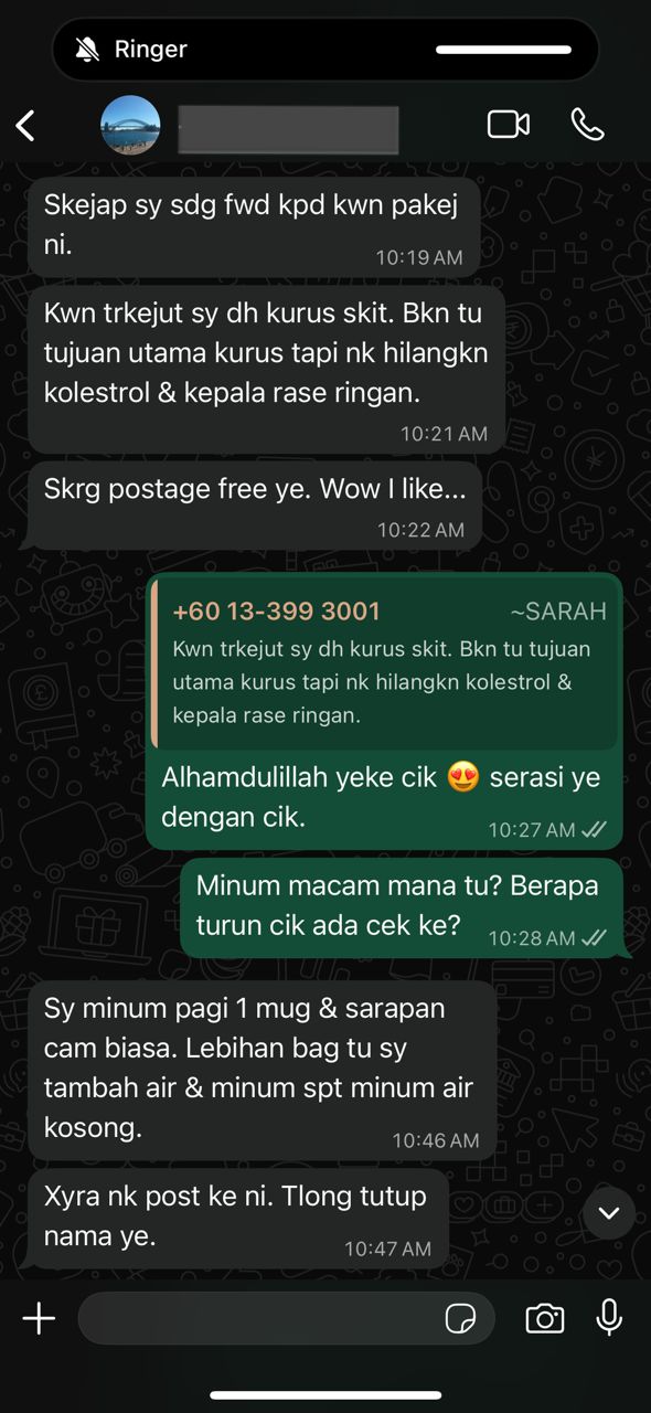 Testimoni WhatsApp pengguna