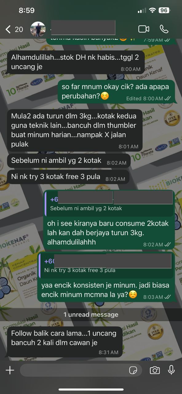 Testimoni WhatsApp pengguna