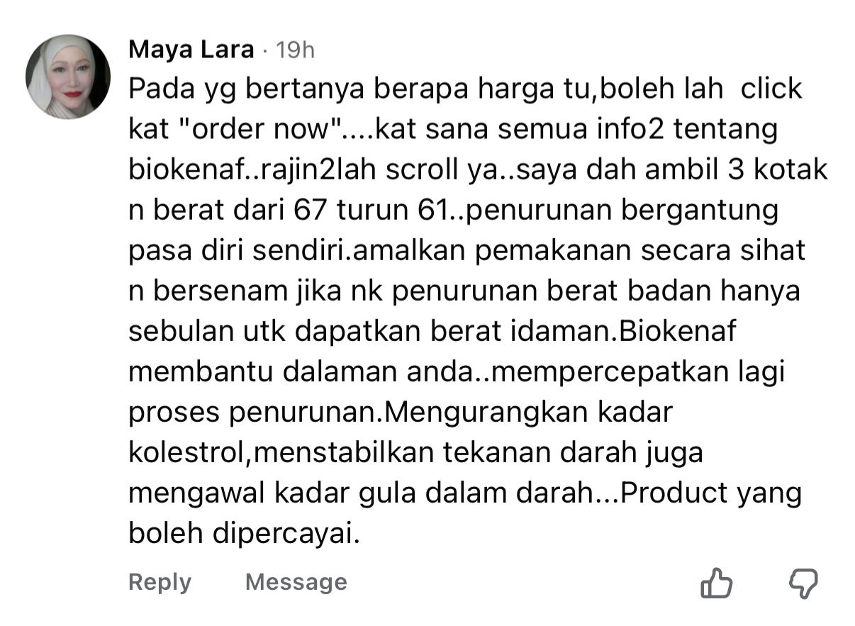 Feedback Facebook pengguna